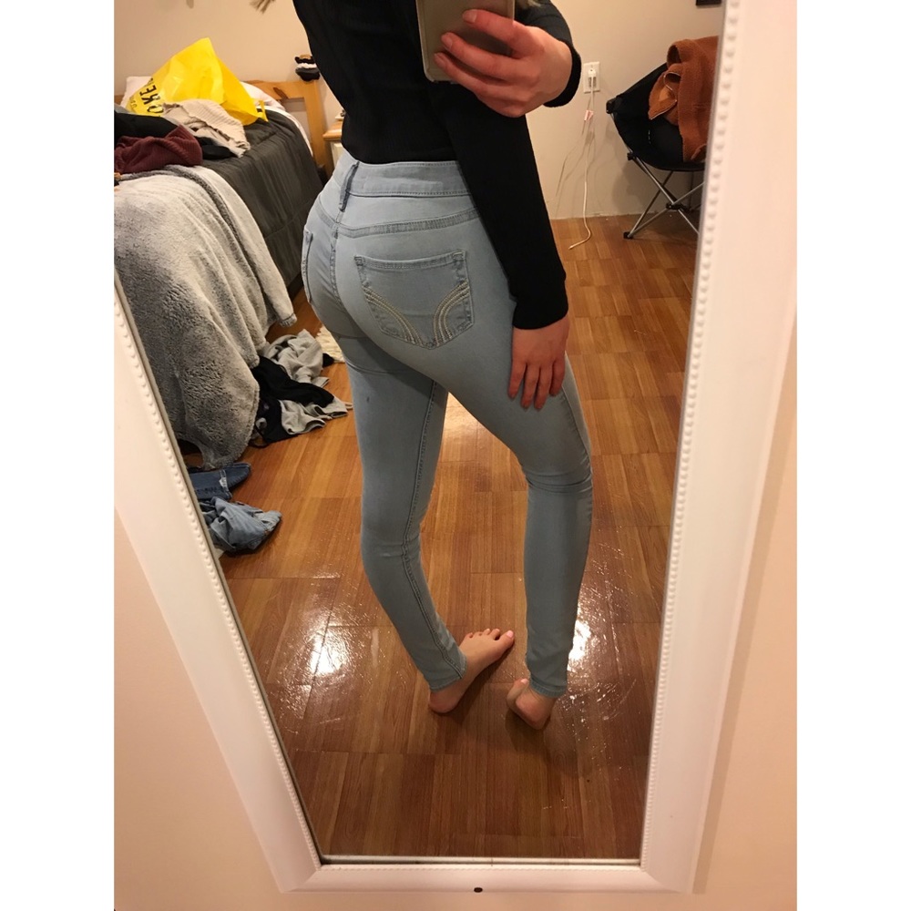 Light Wash Denim Jeans Jeggings